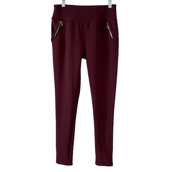 shosho Pants - ⭐️ SOLD ⭐️ SHOSHO Leggings Plum Purple Zipper Pockets Size Medium